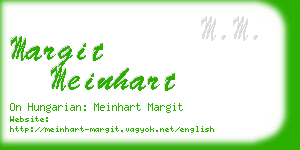 margit meinhart business card